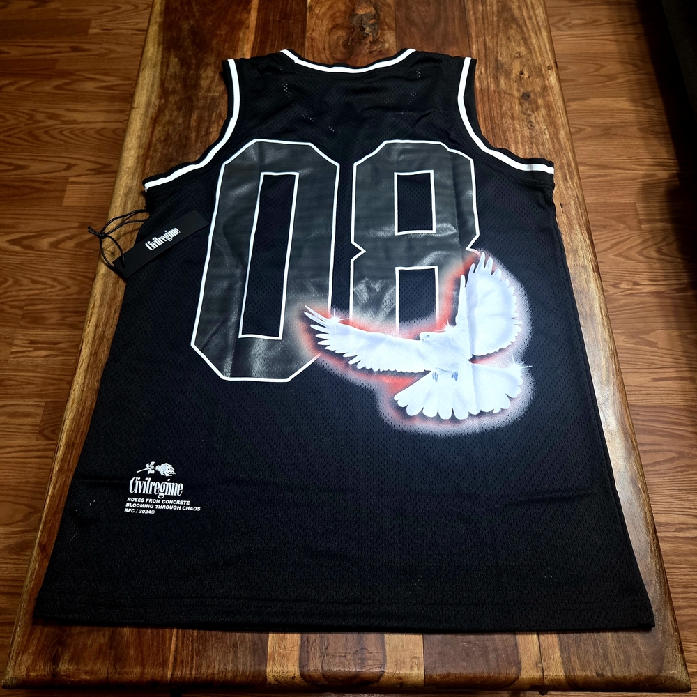 Civil Regime Black Mesh Basketball Jersey - Picture 5 of 6